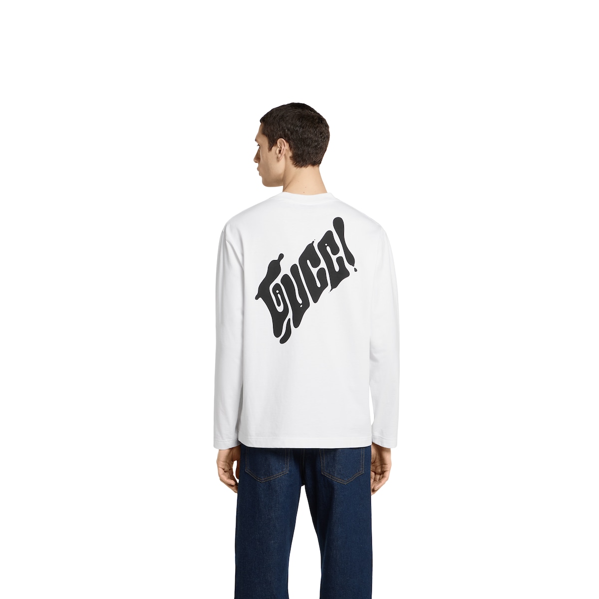 お洒落に決まる★【GUCCI】ロゴ コットンジャージーT-shirts Cotton jersey printed T-shirt in camel | GUCCI® US