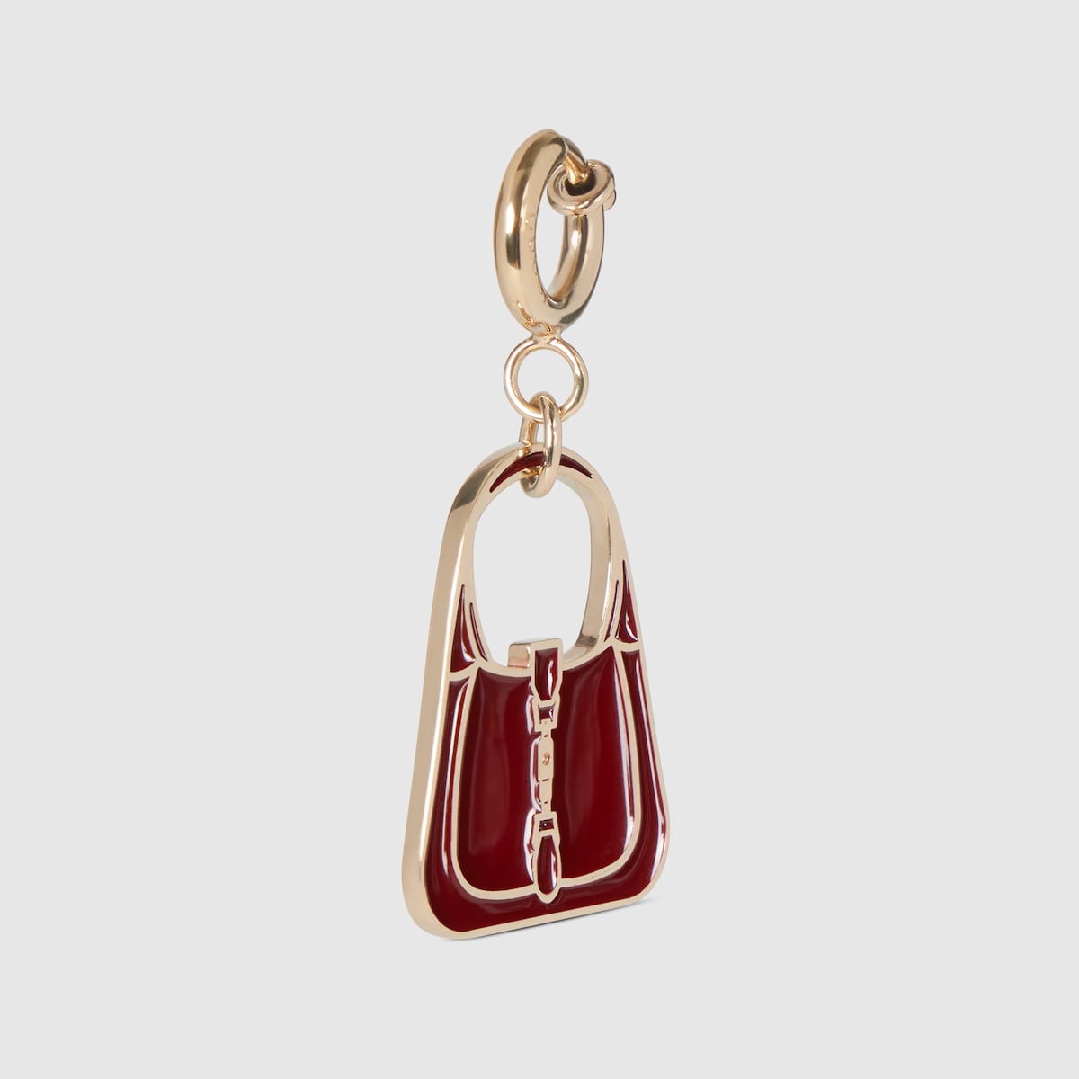 Jackie 1961 bag charm in Rosso Ancora red enamel - thumbnail 4