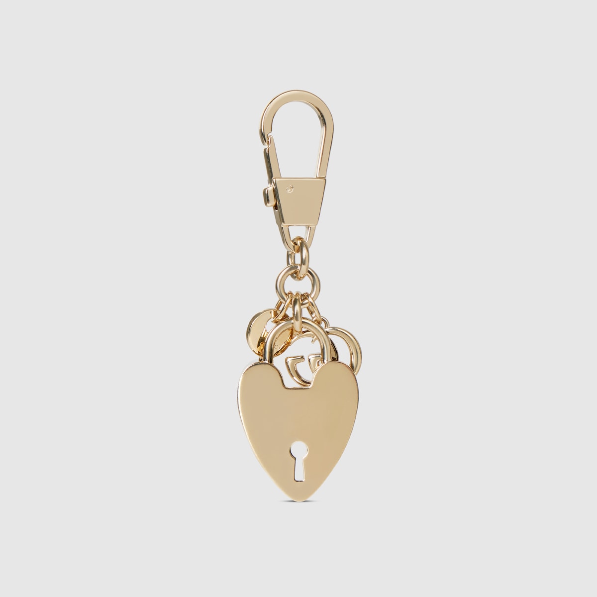 Heart-shaped keychain in Rosso Ancora red enamel | GUCCI® US