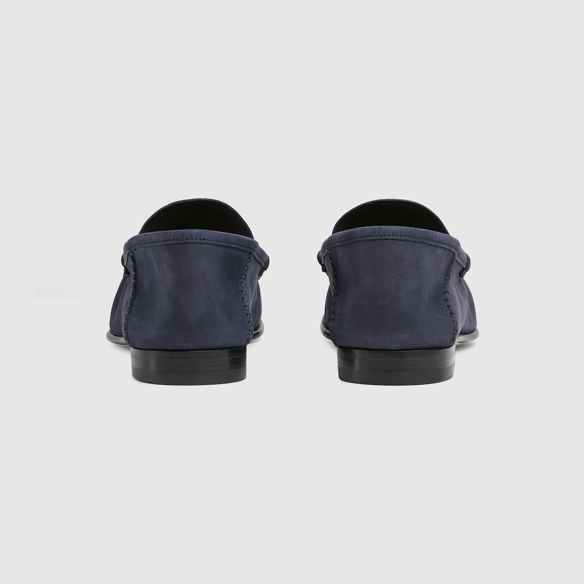 Mocassino Gigi uomo in pelle scamosciata blu scuro | GUCCI® IT