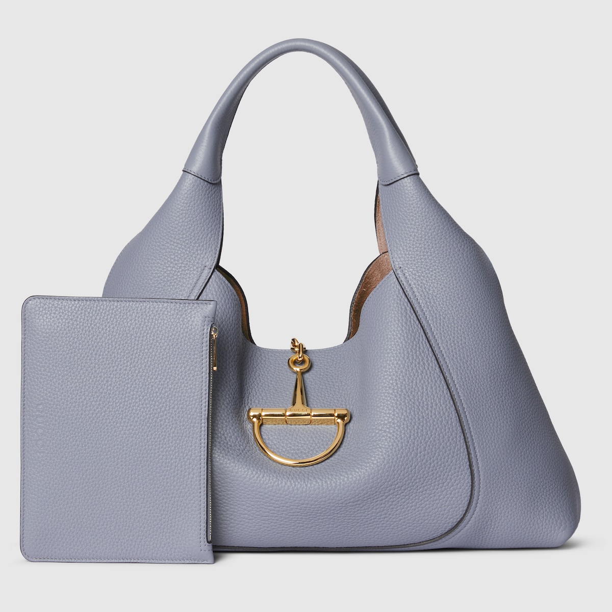 ショルダーバッグ・ポシェット GUCCI  Shoulder Bags Women Fabric Beige/Teal Gucci Teal Pebbled Calfskin Medium Soho Chain Shoulder Bag