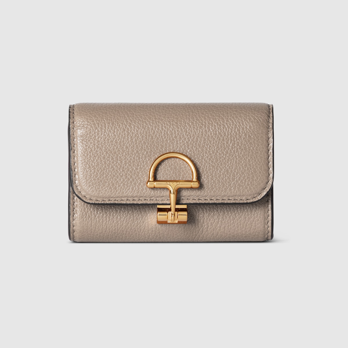 Gucci Softbit card case in taupe leather | GUCCI® US