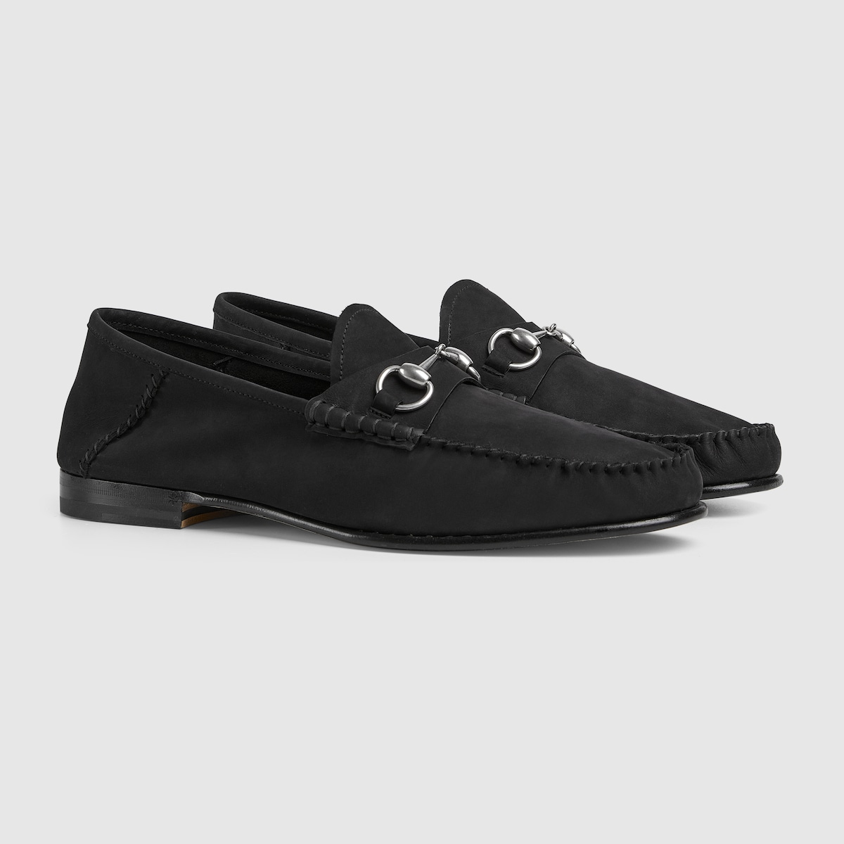 Men's Gigi loafer in black suede | GUCCI® CA