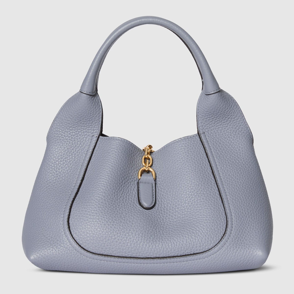 Gucci Softbit medium top handle bag in dusty blue leather