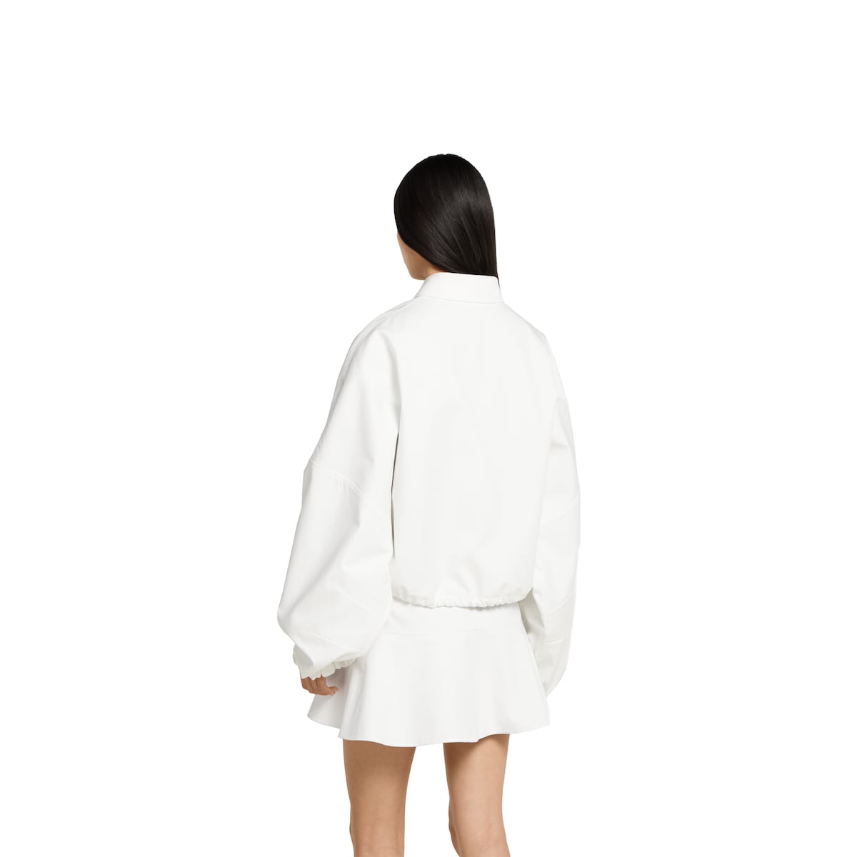 Cotton canvas jacket with patch