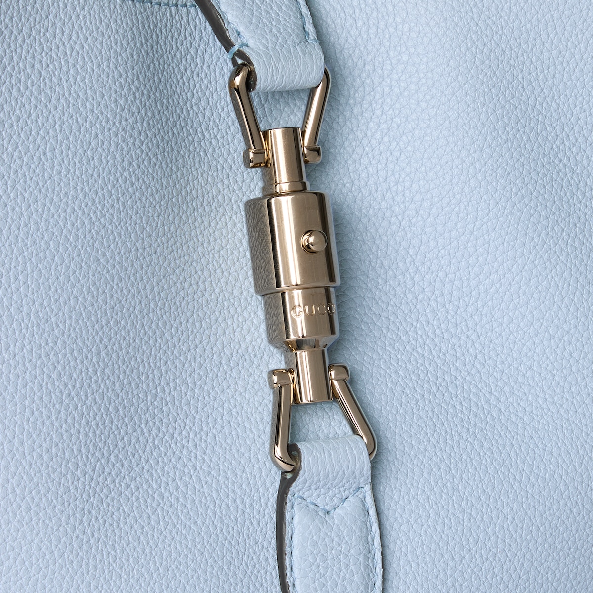 グッチ ジャッキー 1961〕ミディアムバッグ ・ライトブルー
