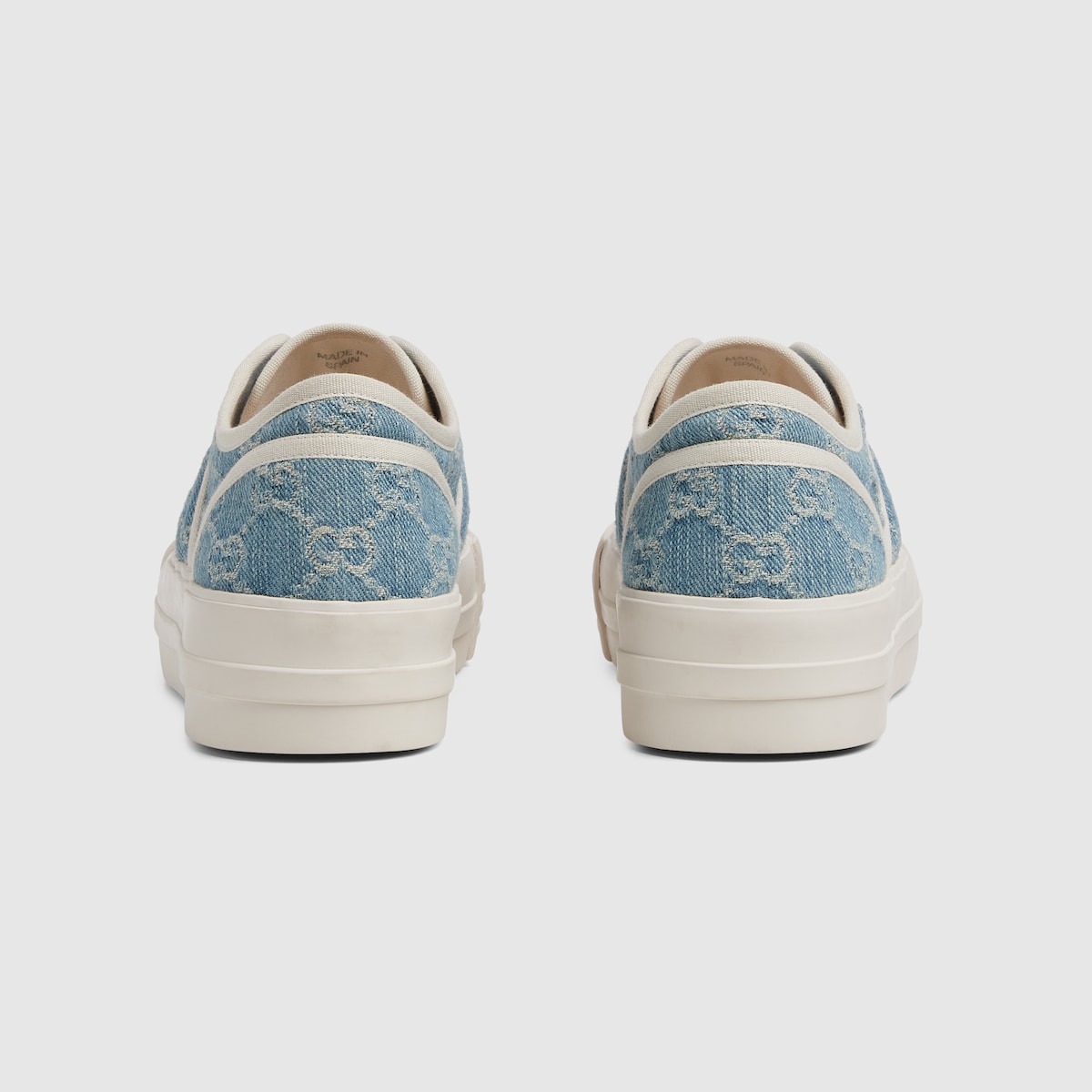 GUCCI デニムブルースニーカー Women's chunky sneaker in light blue denim | GUCCI® US