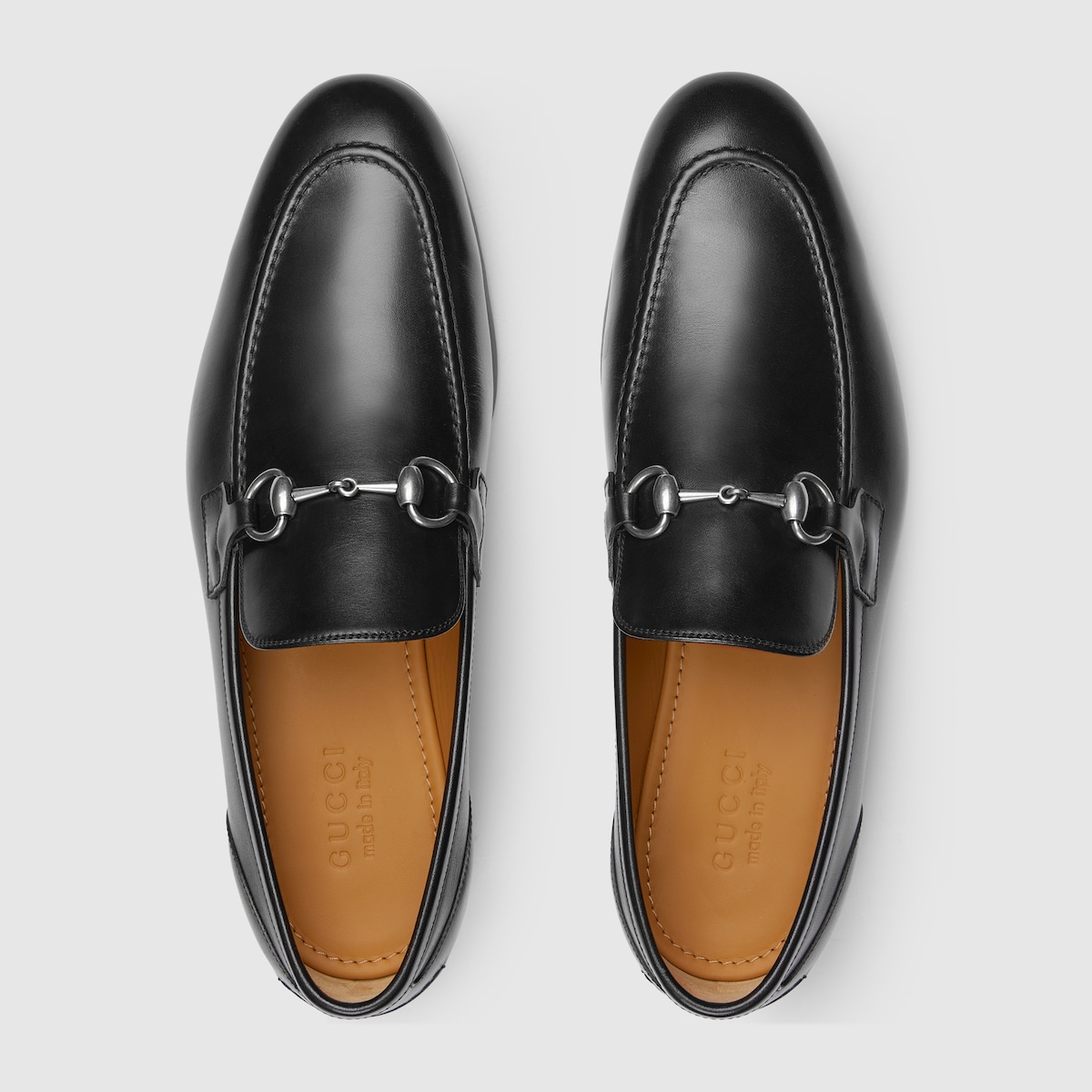 Men's Gucci Jordaan loafer in black leather - thumbnail 3