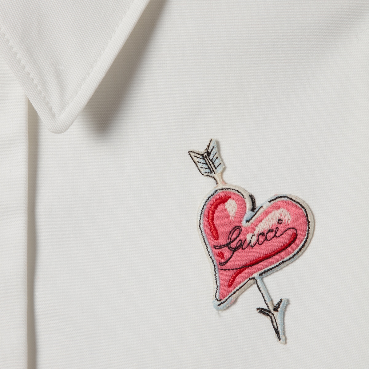 Cotton canvas jacket with patch