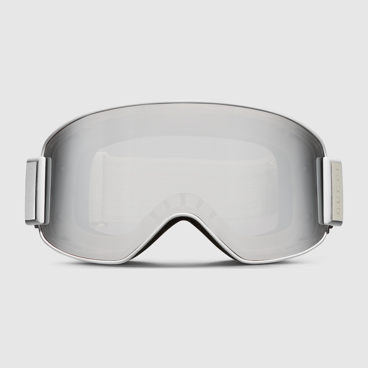 ちぃ Mask-shaped sunglasses in white | GUCCI® US