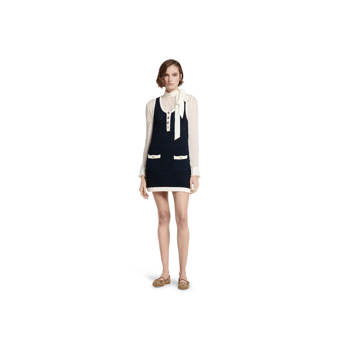 Fine cotton crochet dress
