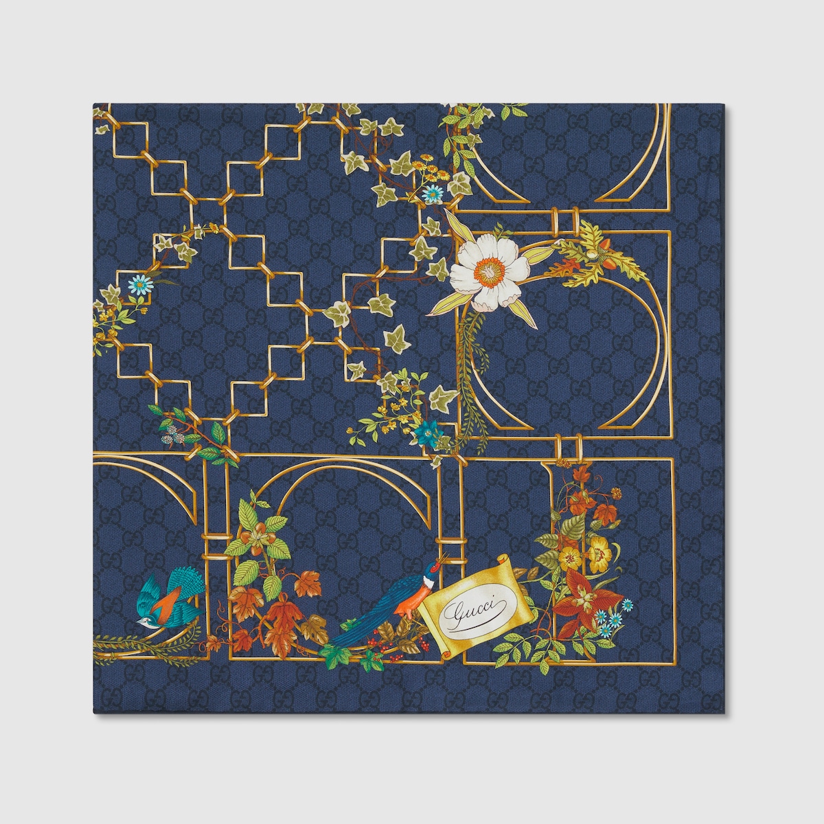 HY様　GUCCI シルクスカーフ プリント シルクスカーフピンク | GUCCI公式