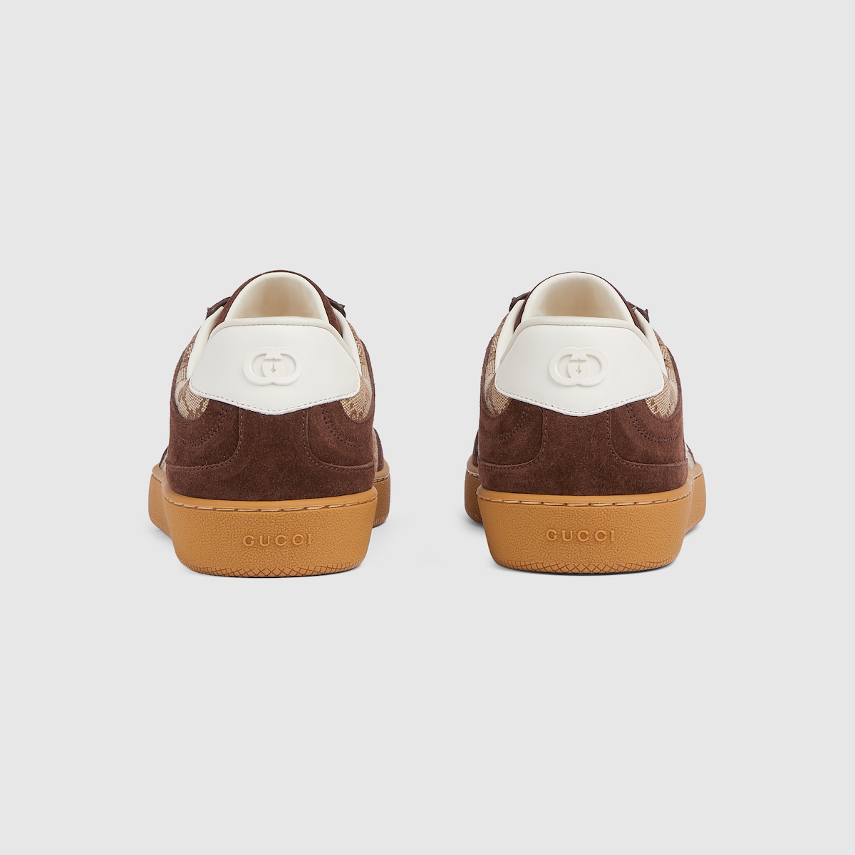 Men's G75 sneaker in dark brown suede | GUCCI® US