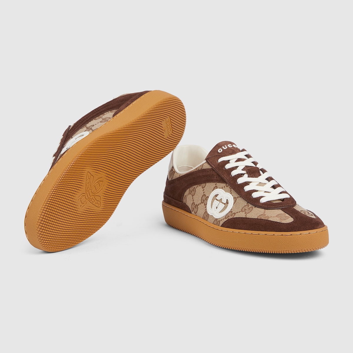 Men's G75 trainer in dark brown suede | GUCCI® PL Men's G75 trainer in dark brown suede | GUCCI® PL