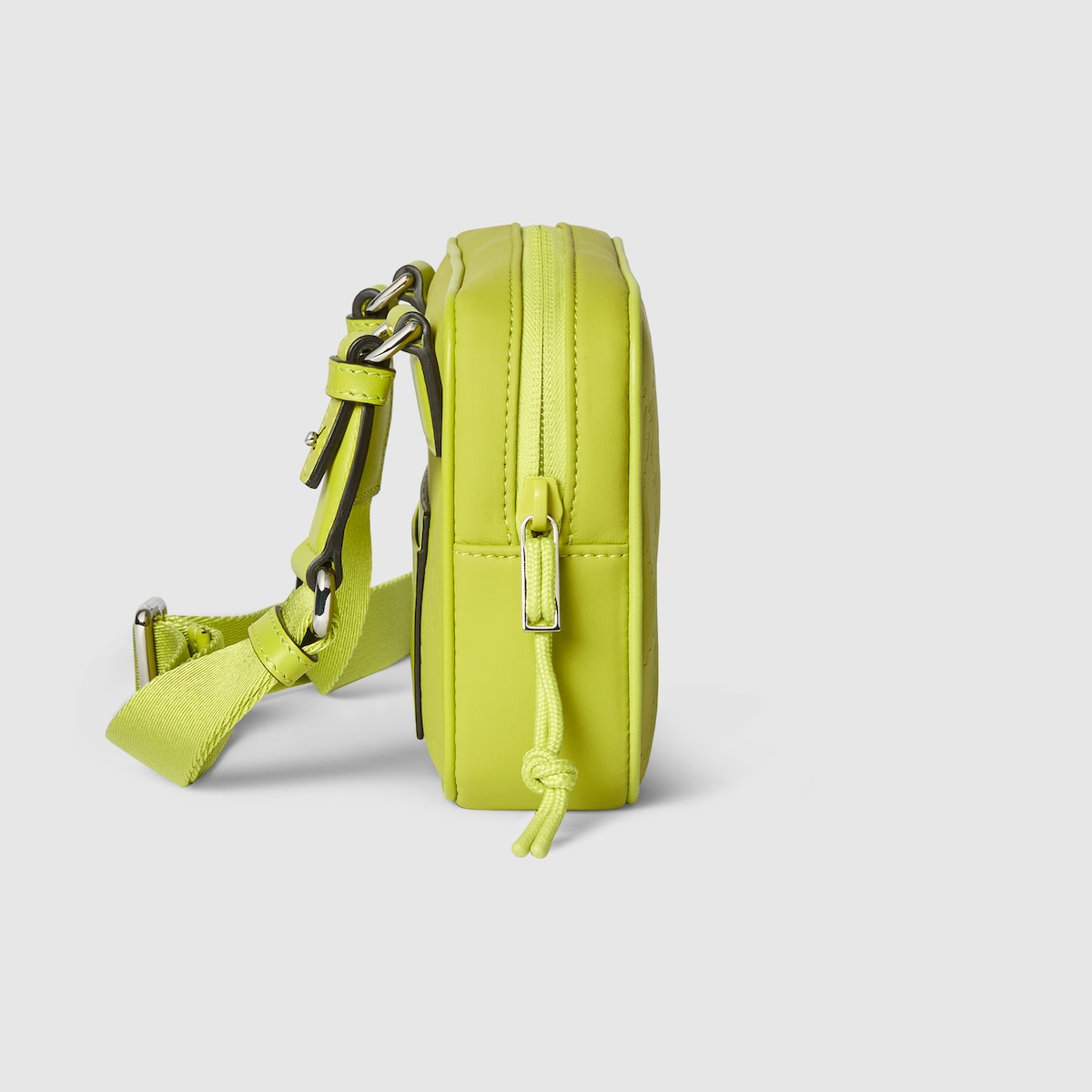 Gucci Edge mini bag in acid green GG matte fabric | GUCCI® US