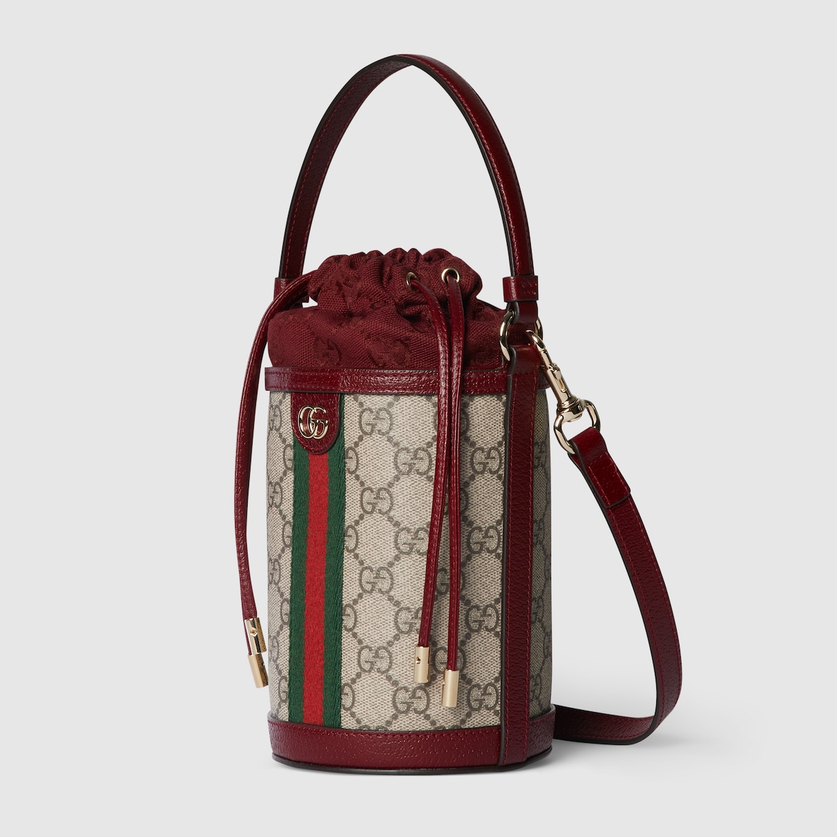 Ophidia mini bucket bag in beige and brown GG fabric | GUCCI® US