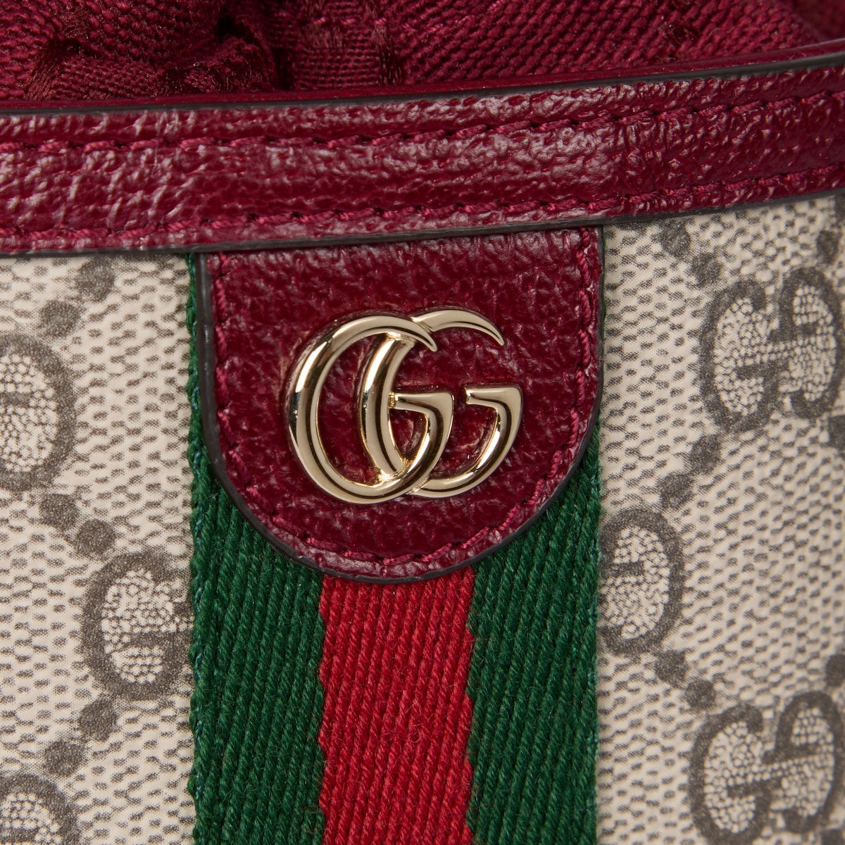 GUCCI＊OPHIDIA MINI BUCKET BAG ミニバケットバッグ＊送料込 Ophidia mini bucket bag in beige and brown GG fabric | GUCCI® US