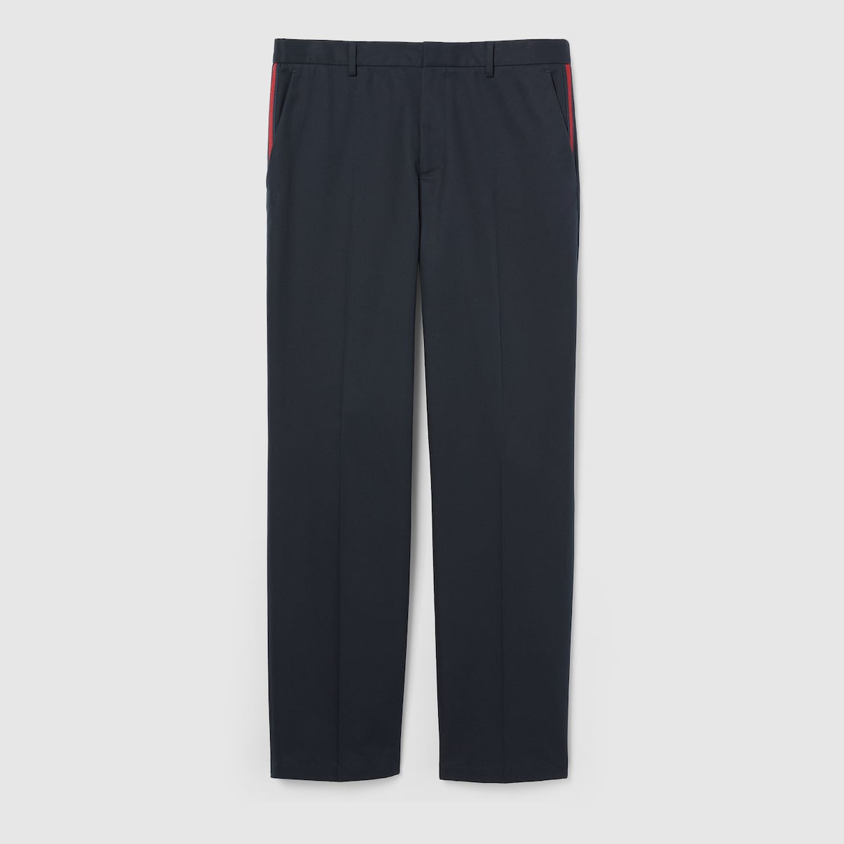 パンツ GUCCI FW24 Trousers (805983 Z7AC39048) Cotton ankle pant with Web in light brown | GUCCI® US