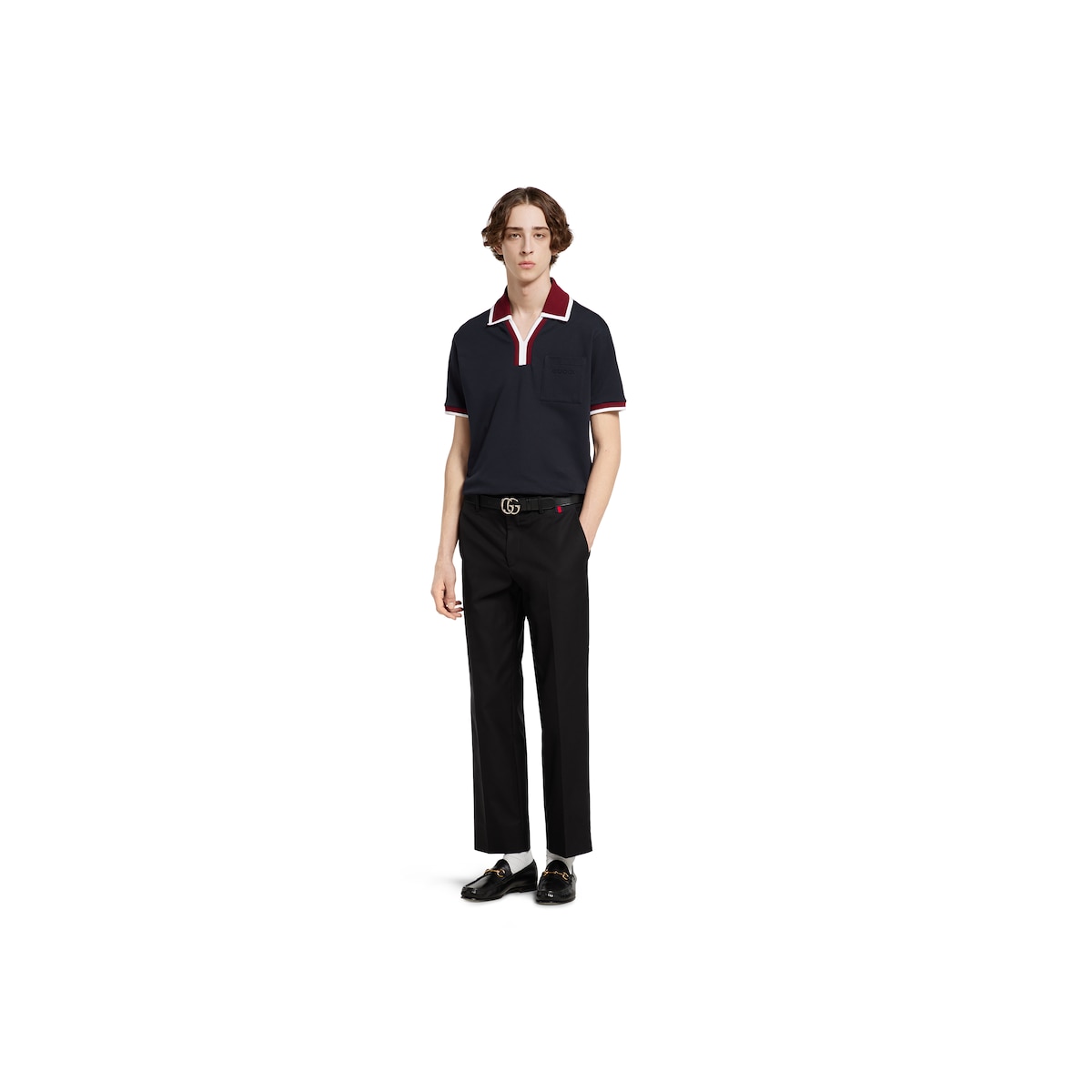 Cotton piquet polo shirt