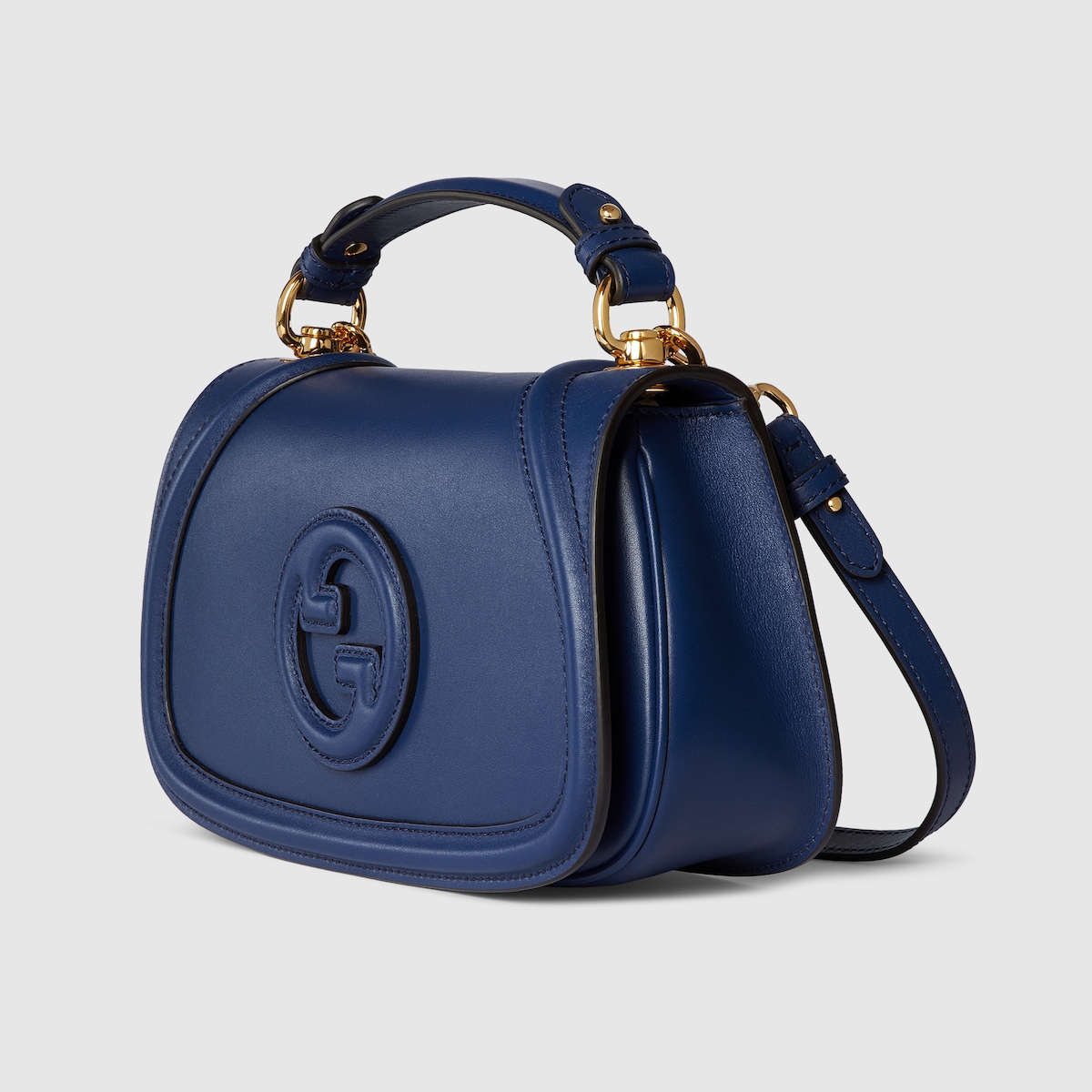 Gucci Women Blue Leather Gucci Blondie Handbag main image 1