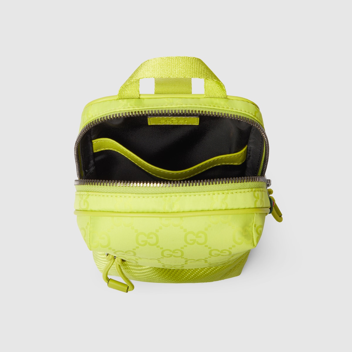 Gucci Nexus mini slingbag in bright green GG nylon | GUCCI® US