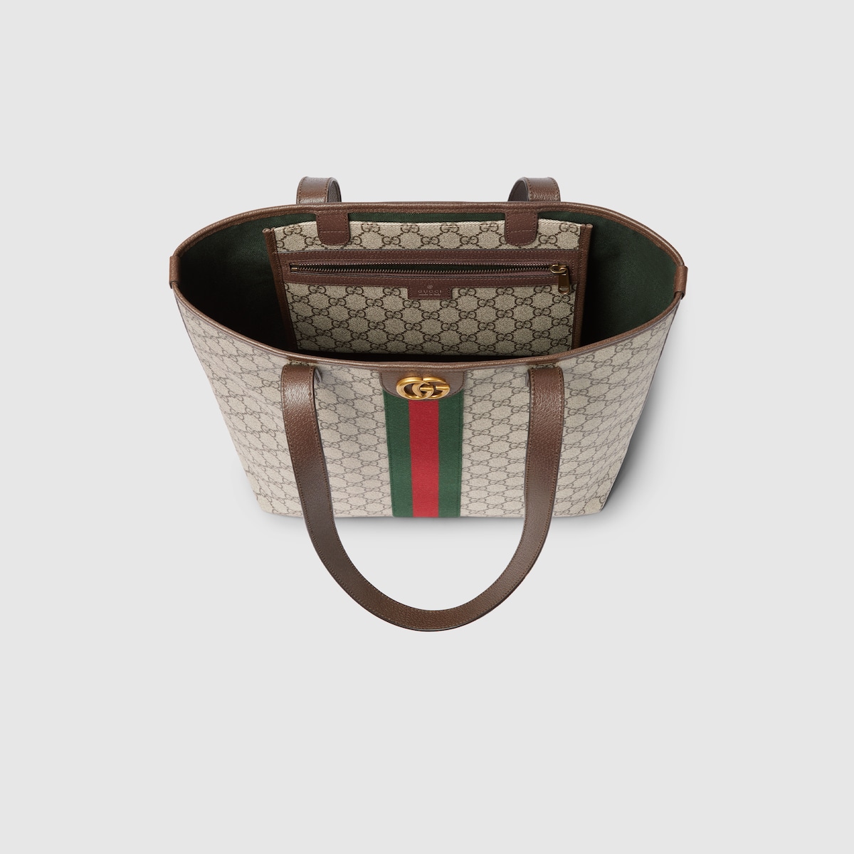 Ophidia medium tote bag in beige and brown GG fabric | GUCCI® US