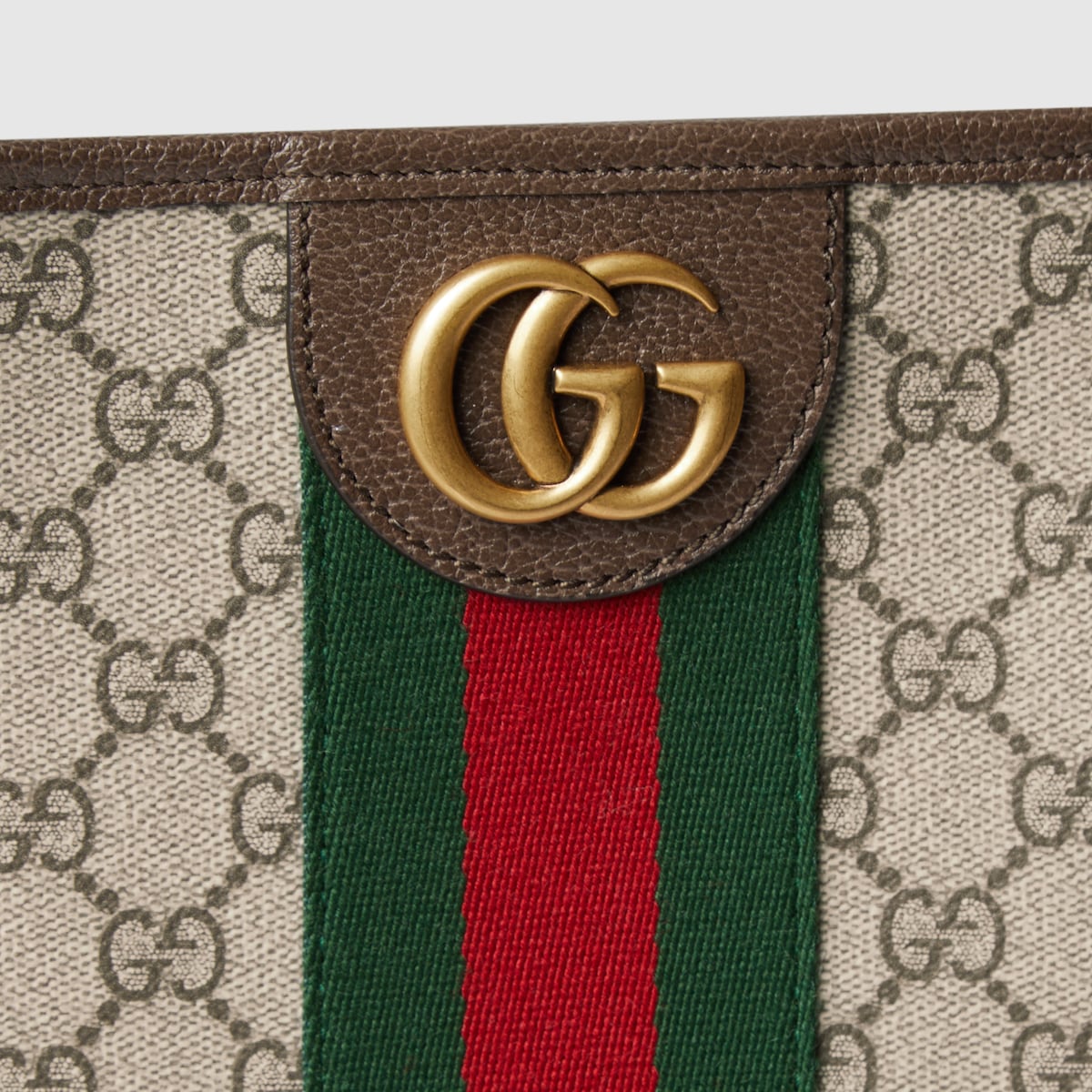 GUCCI GGパターン トートバッグ ベージュ/ブラック ダブルG ミディアム トートバッグ ・ベージュ＆ブラウン GG