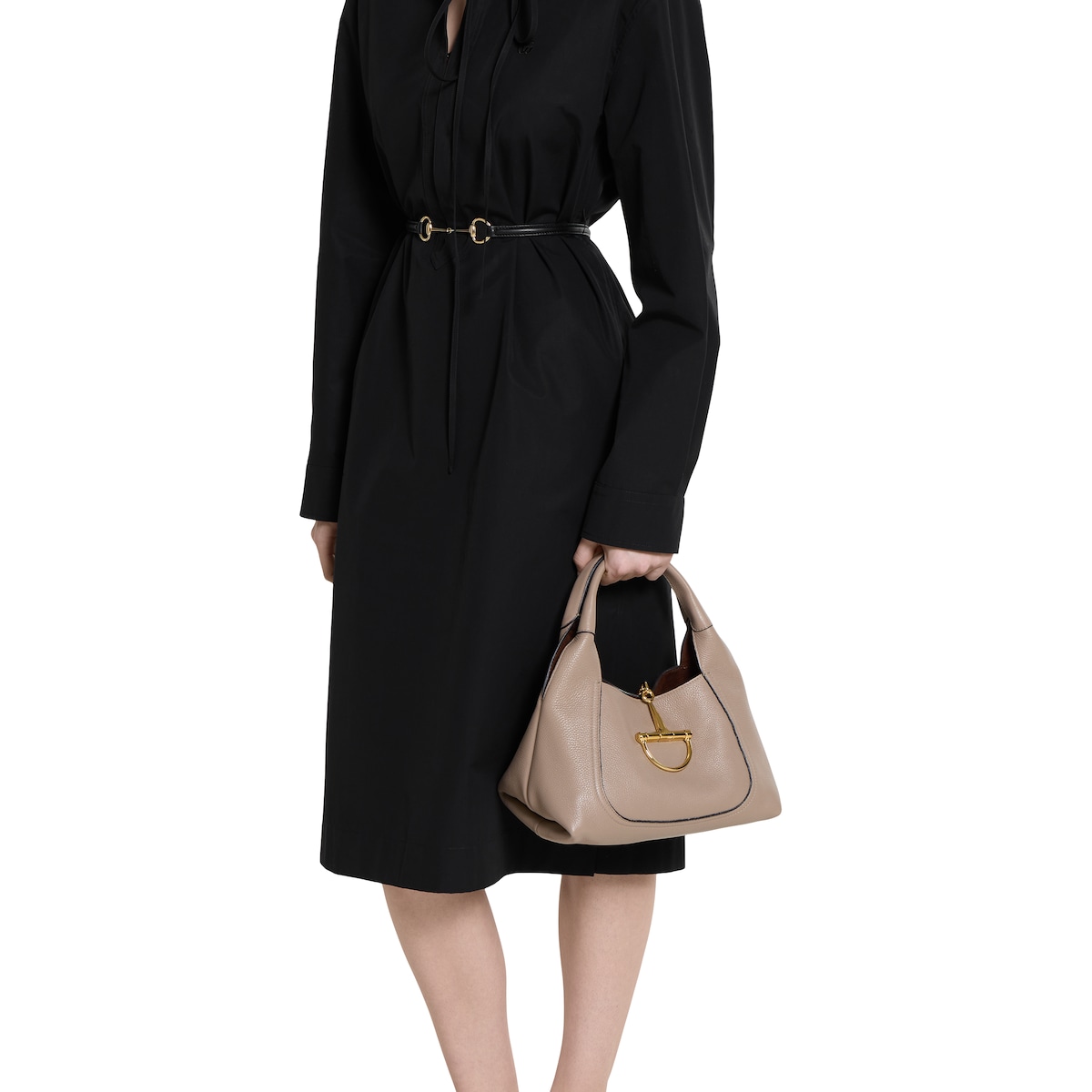 Gucci Softbit medium top handle bag in taupe leather | GUCCI® US