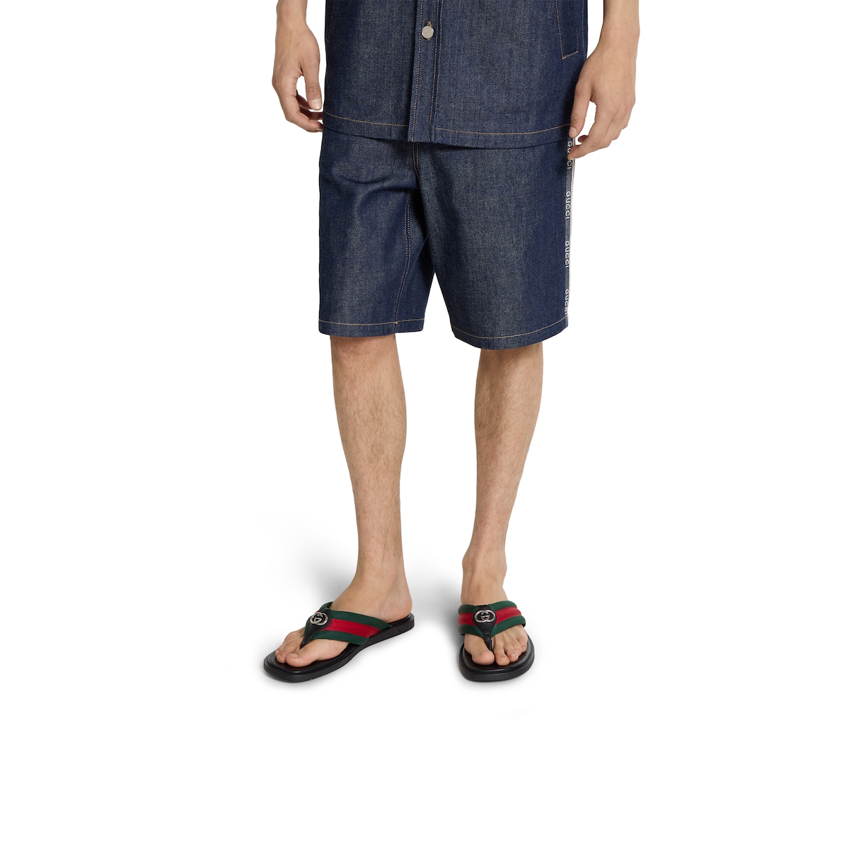 Men's thong sandal with Interlocking G