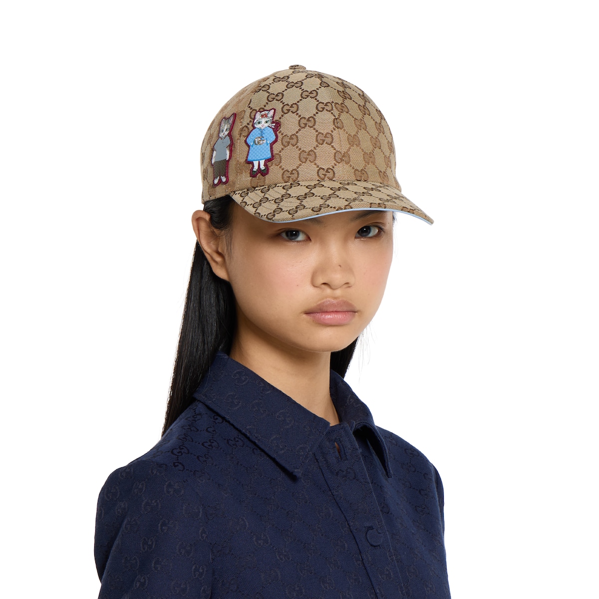Gucci ヒグチユウコ キッズキャップ GUCCI グッチ ヒグチユウコ キャップ アニマルロゴ 481757 L