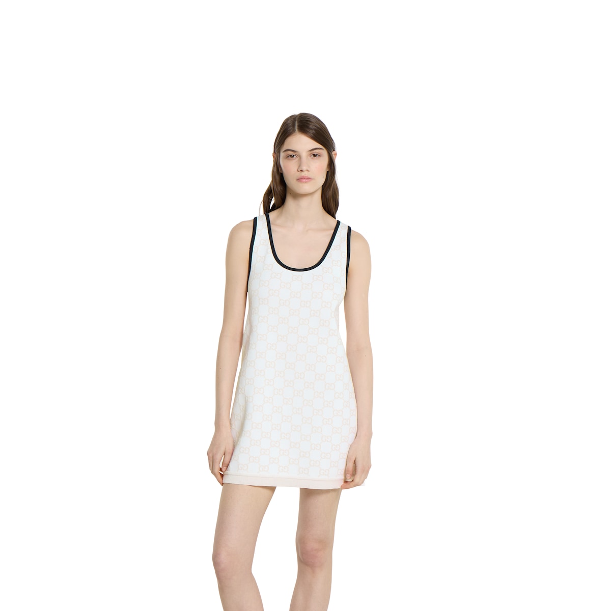 GG fine cotton jacquard dress