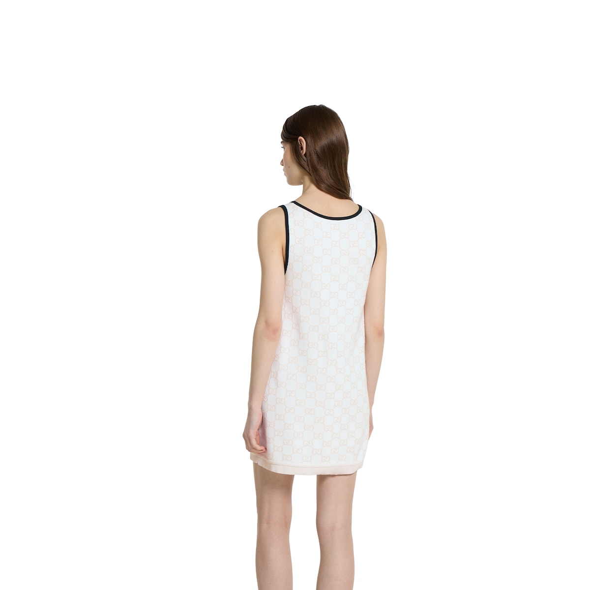 GG fine cotton jacquard dress
