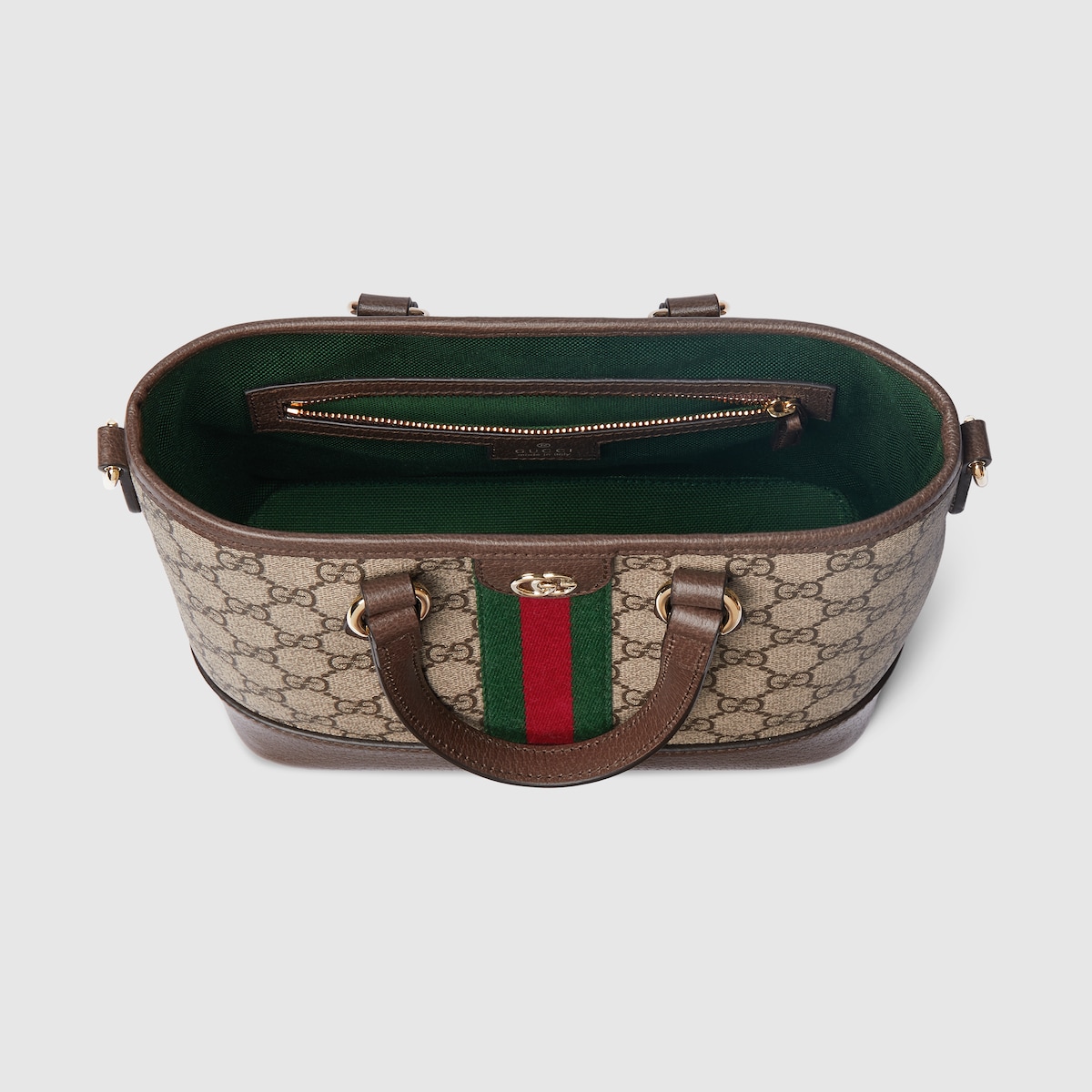 Ophidia small tote bag in beige and brown GG fabric | GUCCI® US