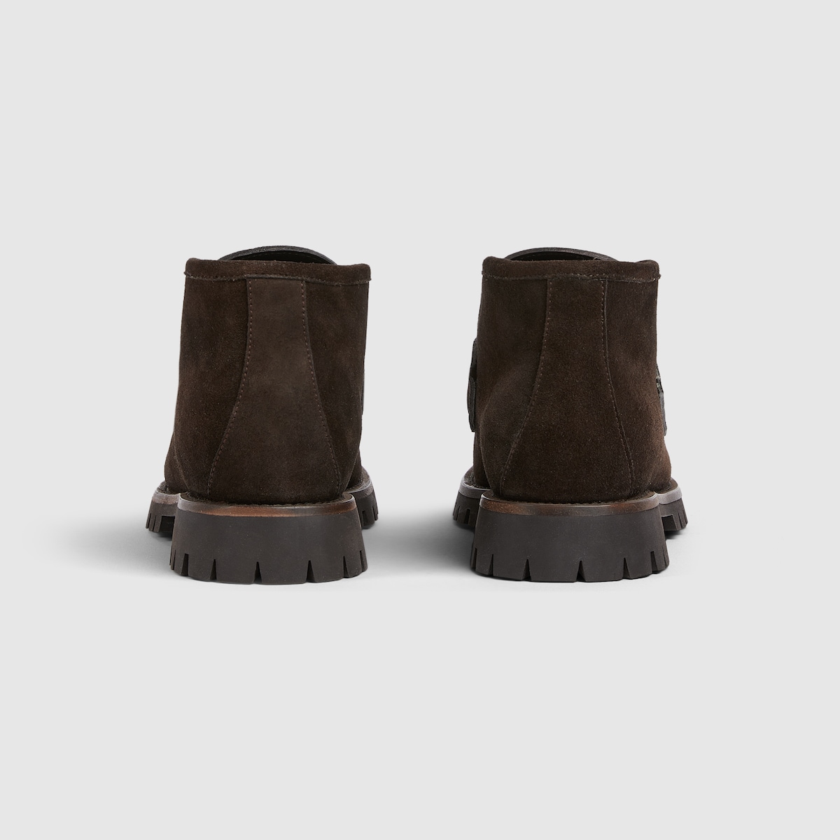 GG HORSEBIT ANKLE BOOT IN BLACK SHEEPSKIN