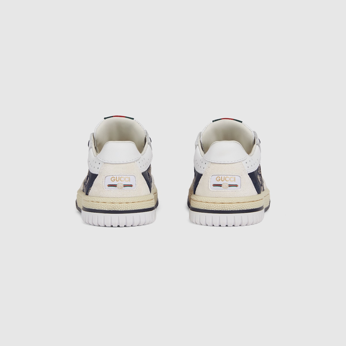 Toddler Gucci Re-Web sneaker in white leather - thumbnail 4