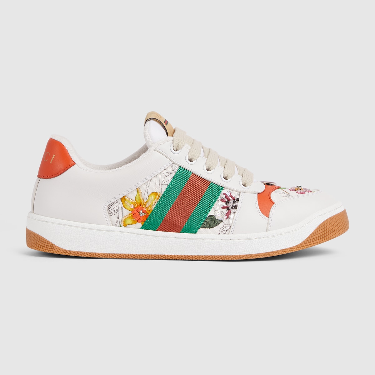 Women's Screener sneaker in white canvas | GUCCI® US