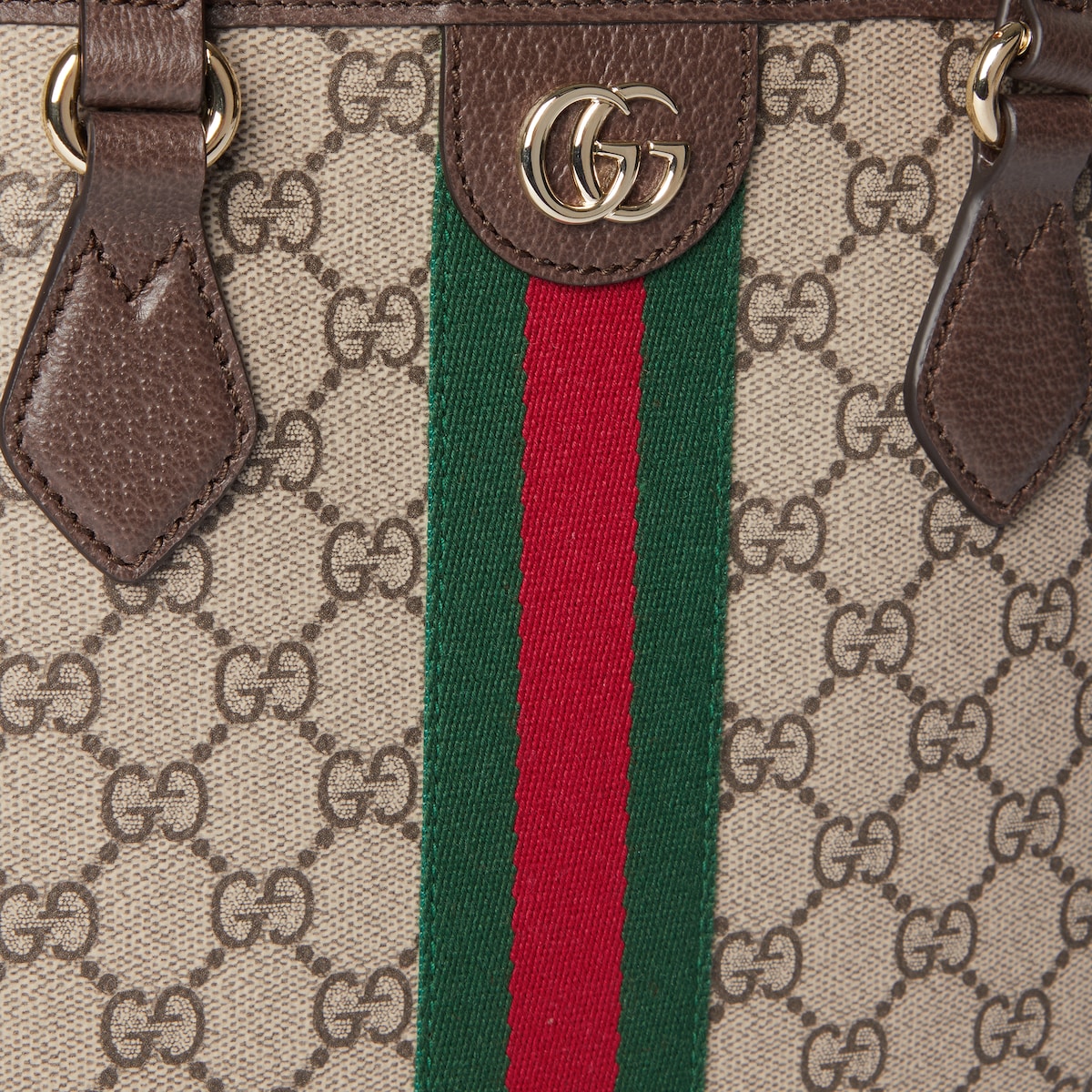 Ophidia medium tote bag in beige and brown GG fabric | GUCCI® US