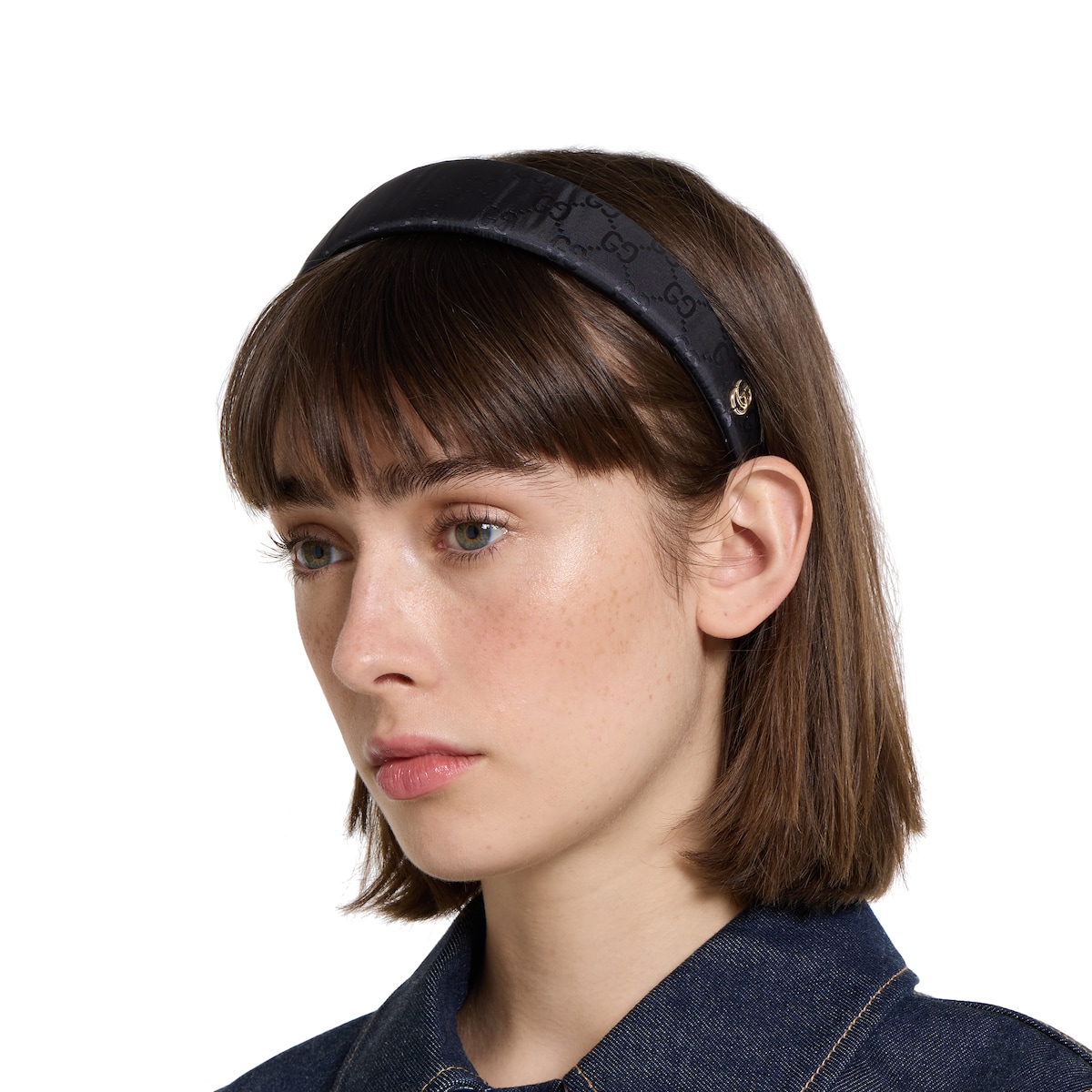 GUCCI ヘアバンド GG nylon hair band in black | GUCCI® US