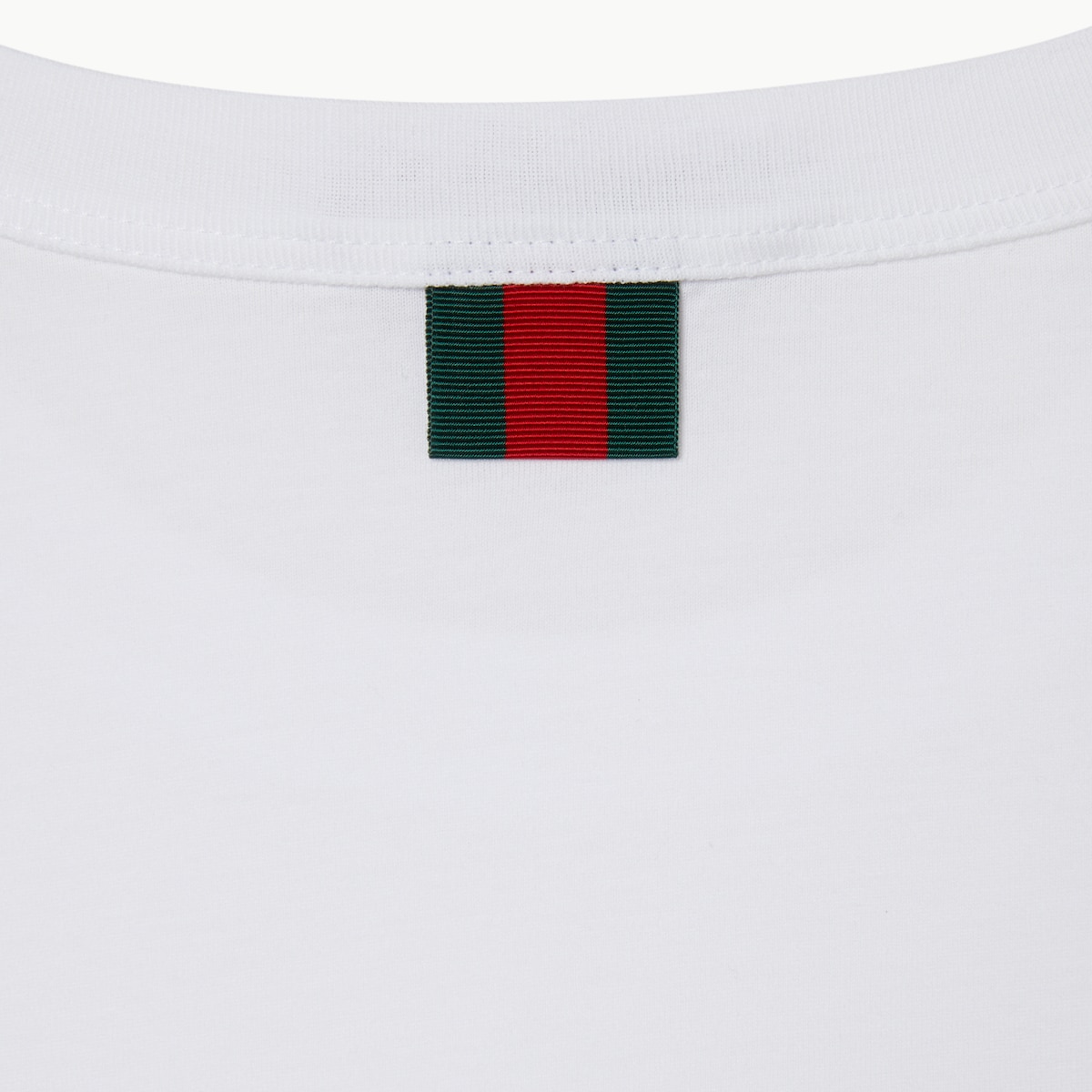 Light cotton jersey T-shirt in white | GUCCI® US
