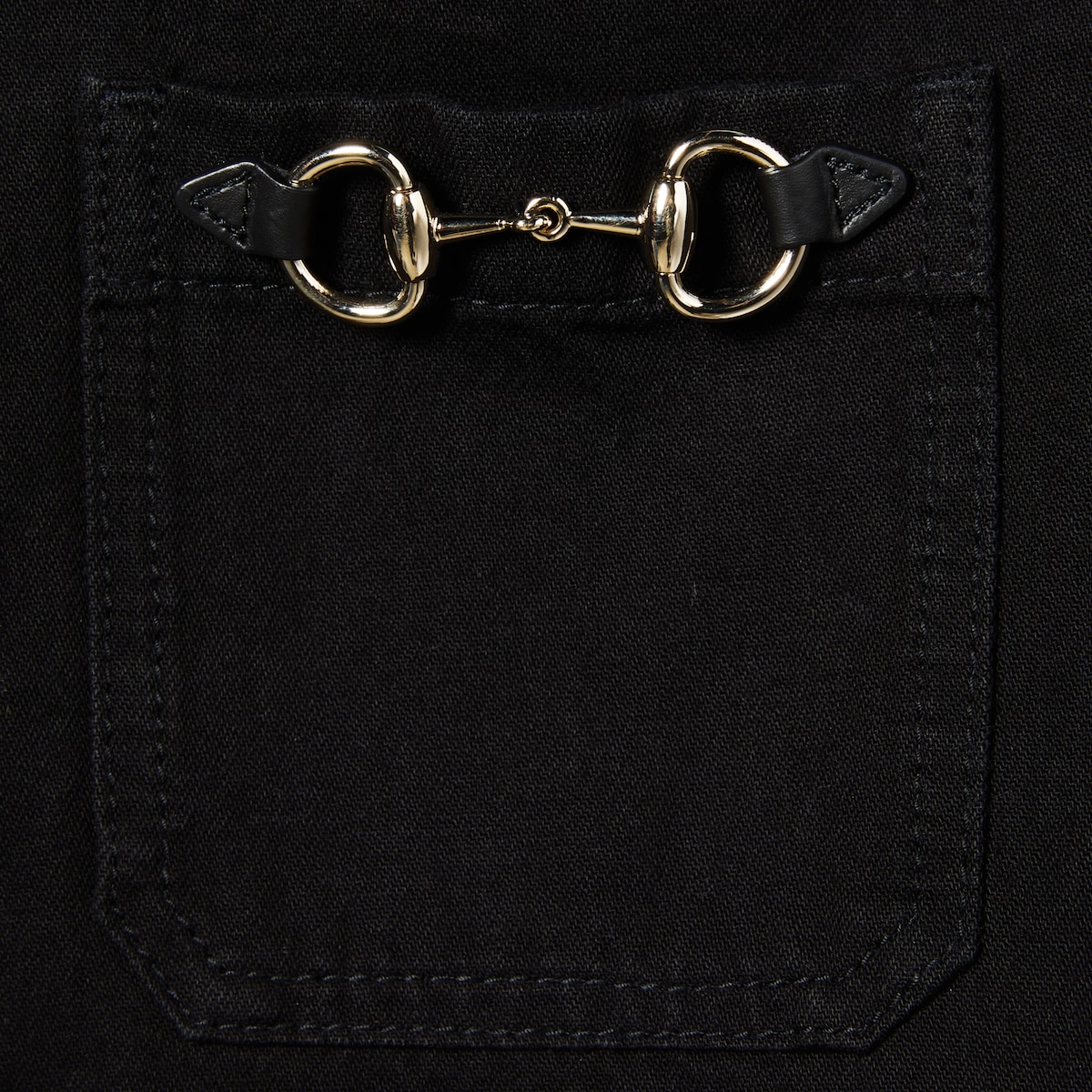 Denim shirt with Horsebit