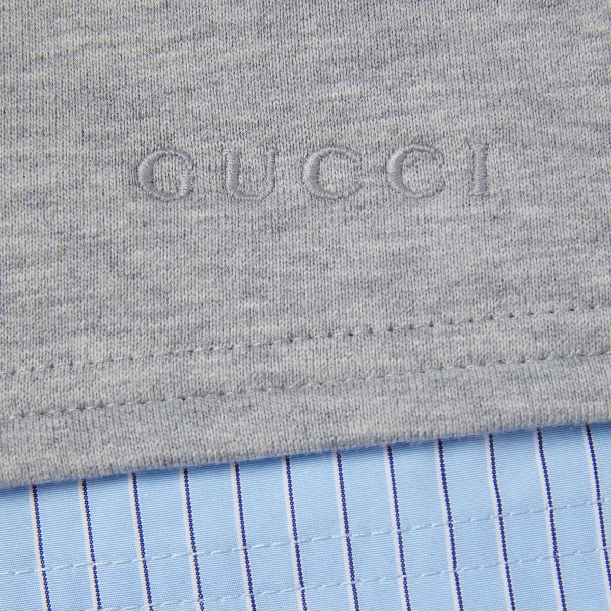 Cotton jersey shorts with embroidery
