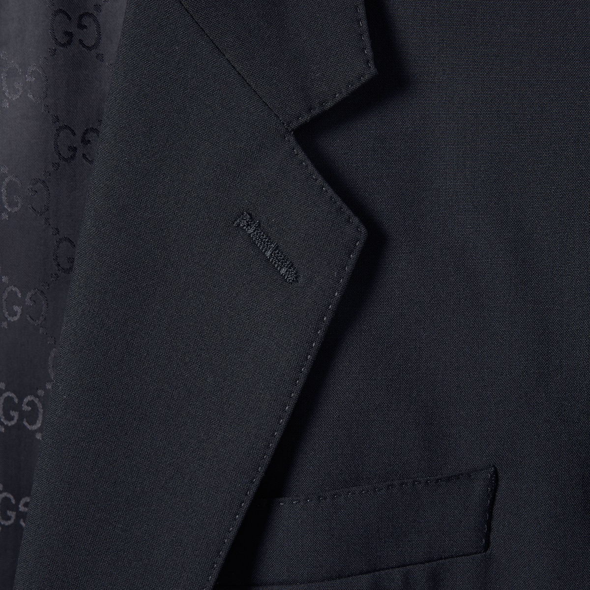 Gucci Belted Black Wool Tuxedo Suit