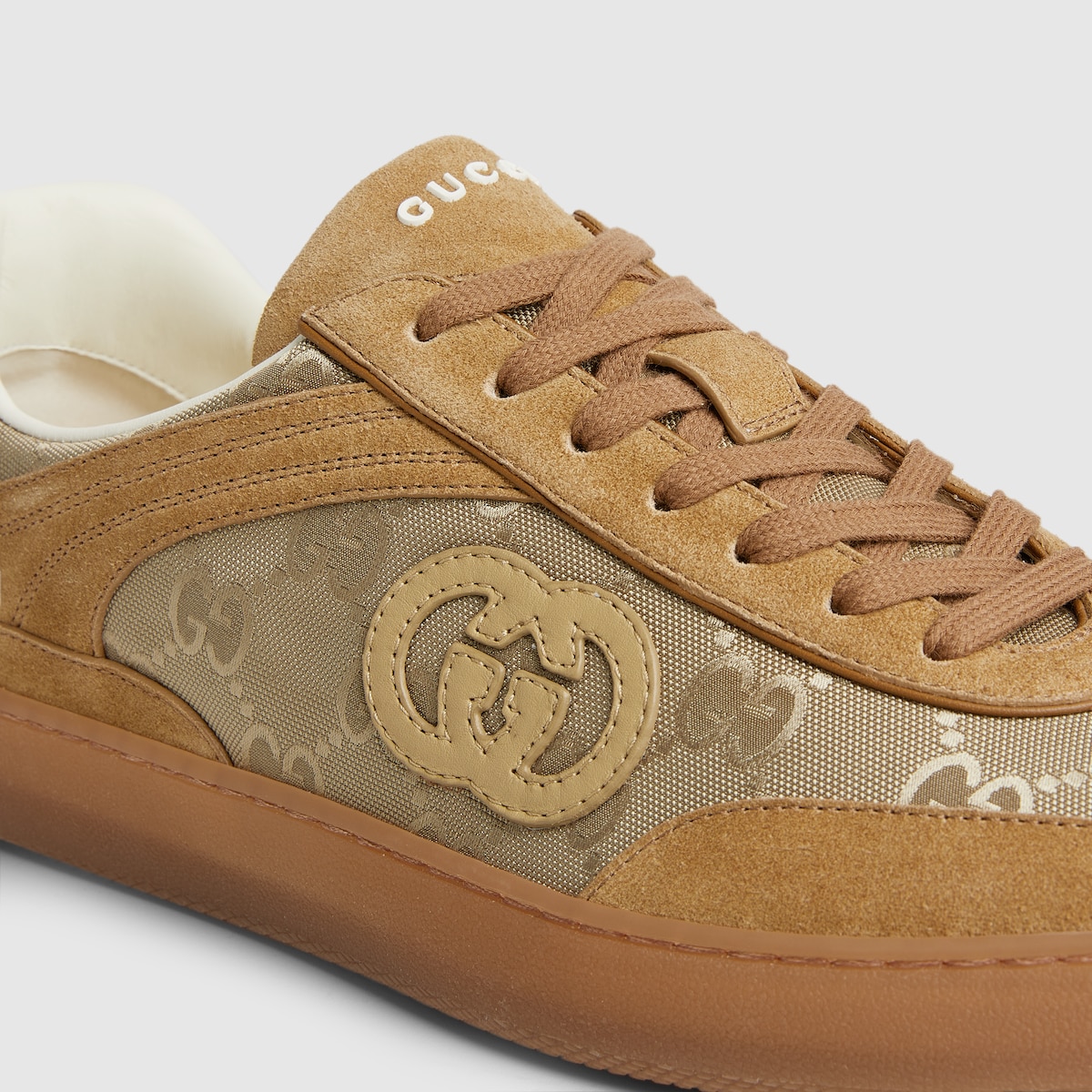 GUCCI☆ グッチ メンズ G75 スニーカー Men's G75 sneaker in oatmeal suede | GUCCI® US