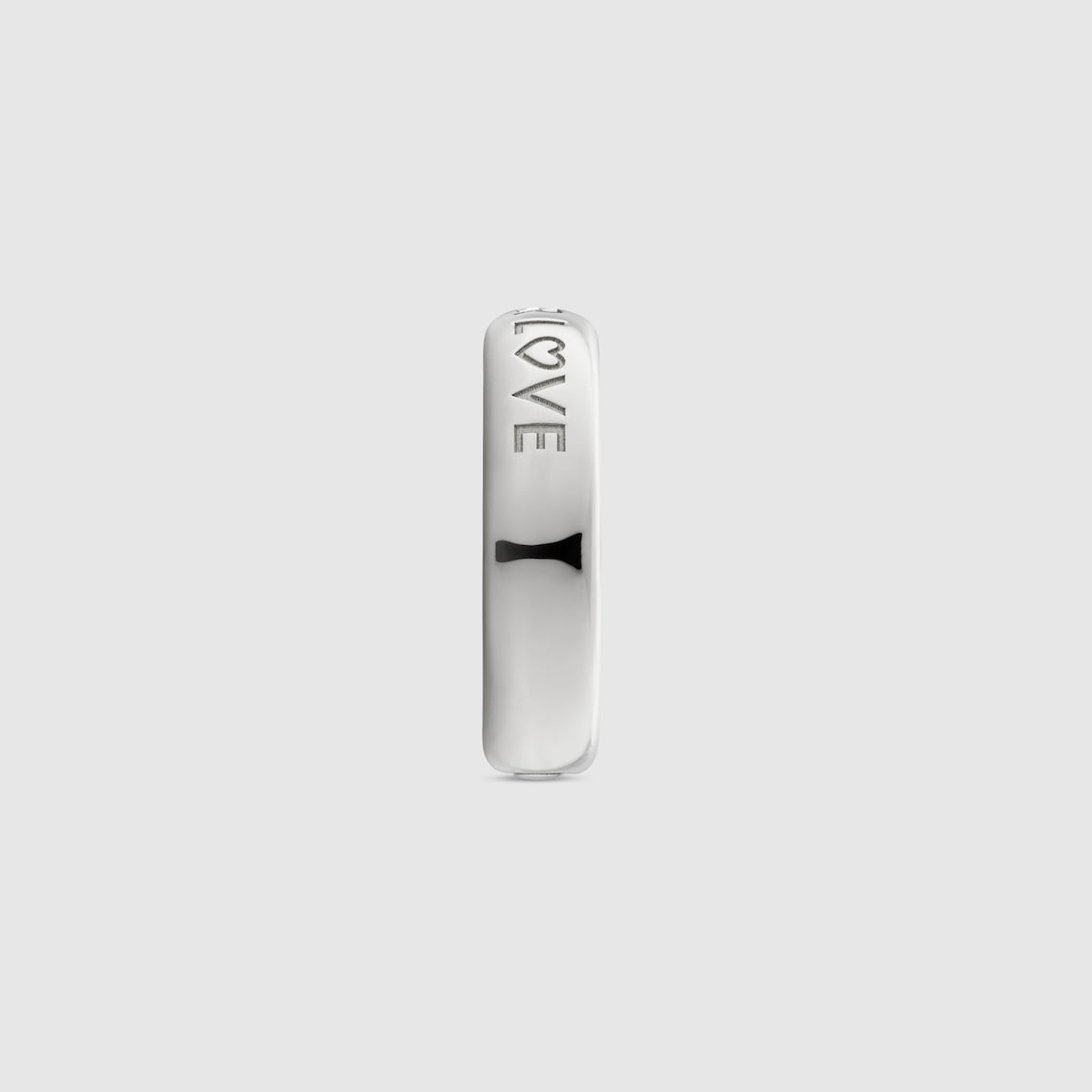 Gucci Silver Blind for Love Engraved Ring – European.ca