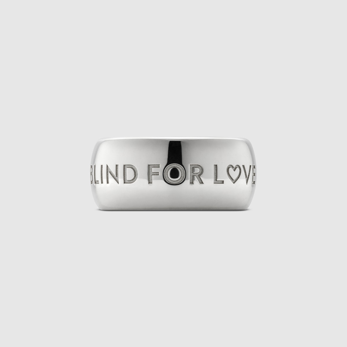 Blind for Love”ワイドリングスターリングシルバー | GUCCI公式