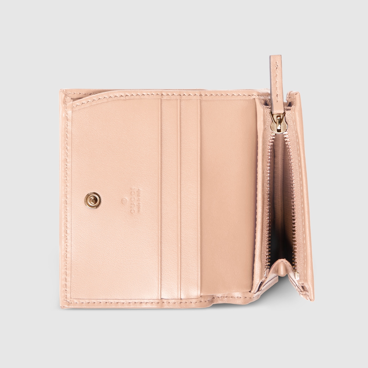 ダブルG ミニ ウォレット ・ペールピンク レザー | GUCCI公式