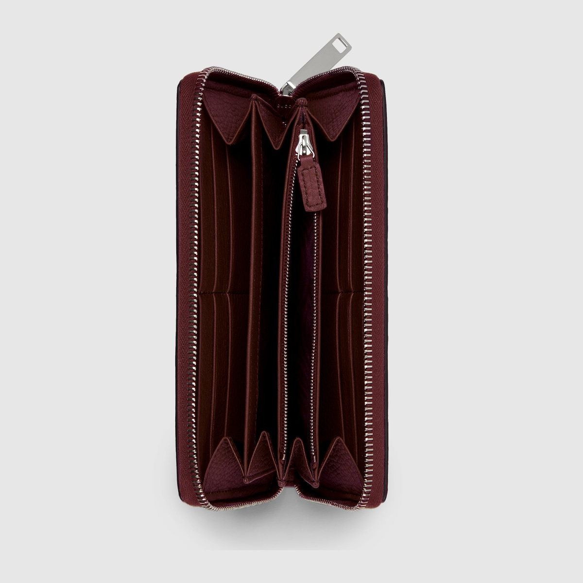 長財布 GUCCI BLACK ZIP AROUND WALLET WITH BAMBOO DETAIL Zip around wallet with bamboo in black leather | GUCCI® US