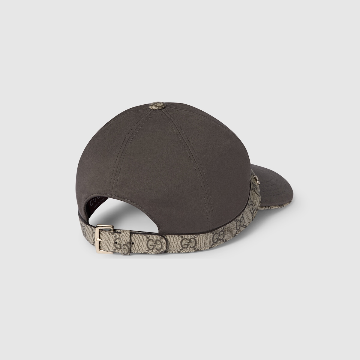 GUCCI帽子 Cotton baseball hat with Double G in dark brown | GUCCI® US