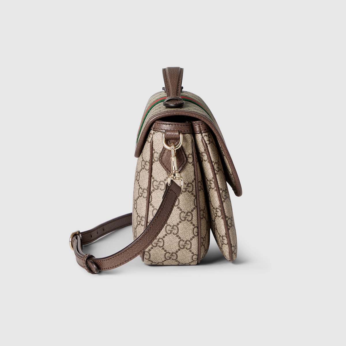 オフィディア〕ミディアム トップハンドルバッグ ・ベージュ＆ブラウン