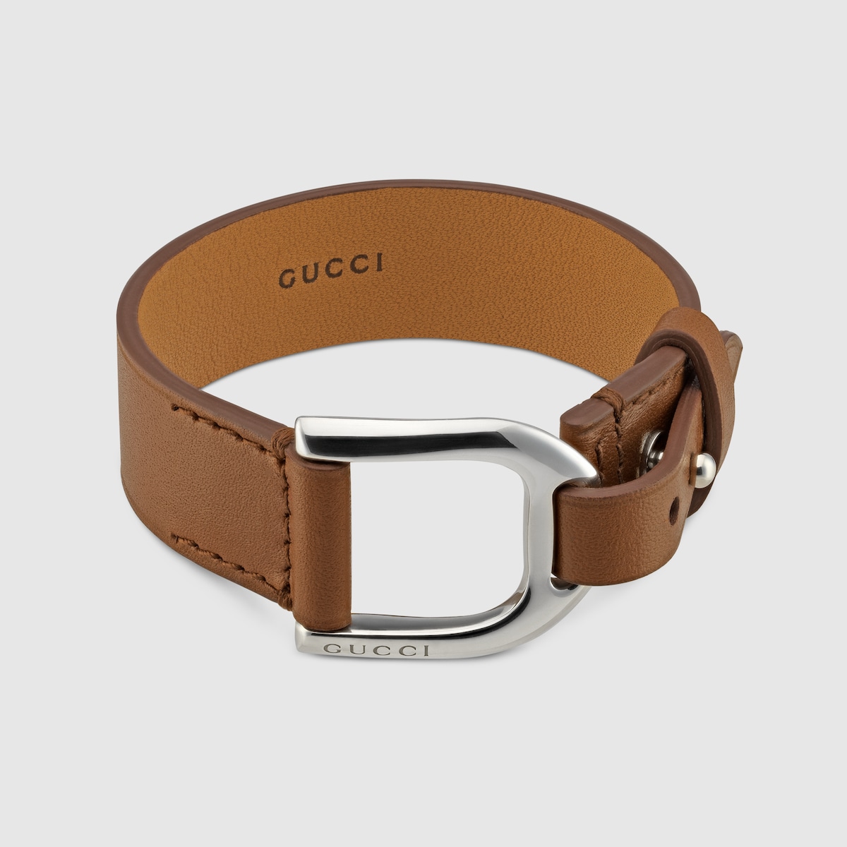 GUCCI ブローチ ギフトに☆GUCCI☆クリスタル付き メタル ダブルG ブローチ (GUCCI